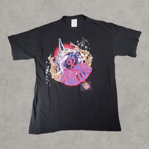 Wild Oats T-Shirt Mens XL Black 1997 Ask Me Wizard Crystal Ball Graphic Tee 90s